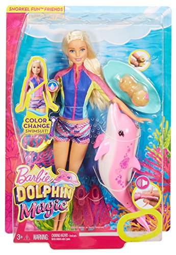 4 Barbie+Dolphin+Snorkel+Friends+Playset