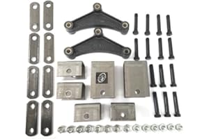SOUTHWEST WHEEL Tandem Trailer Axle Hanger Kit for Double Eye Springs (5.2K Axles)