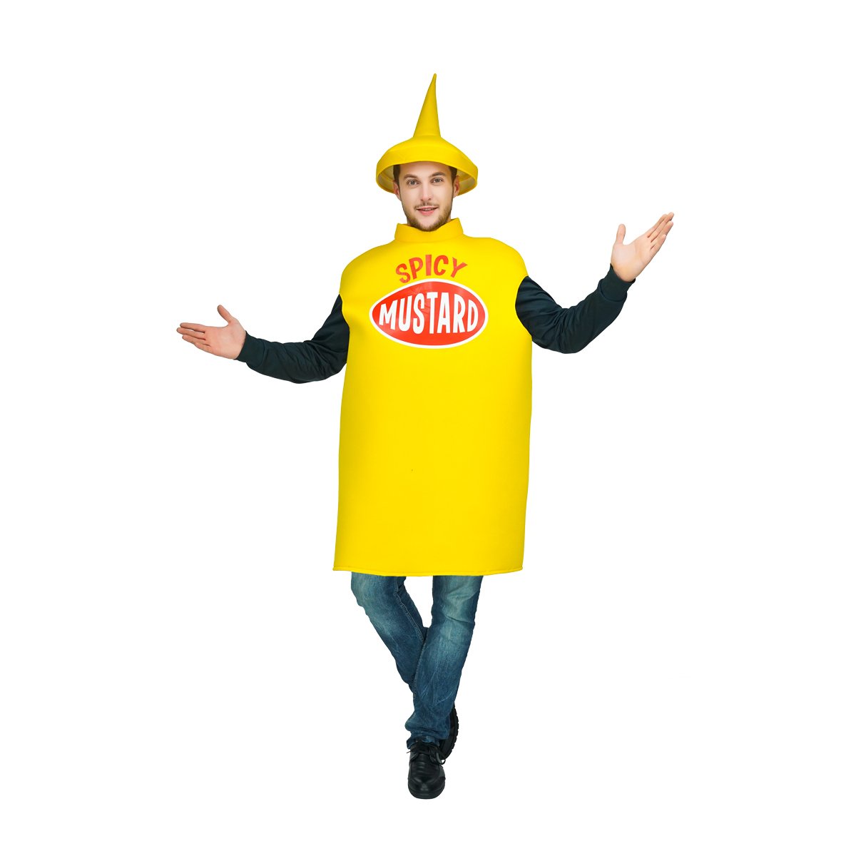 SEA HARE Adults Yellow Mustard Bottle Costume