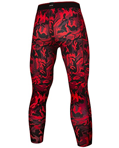 Take Five Menâ€™s Side Pockets Cool Dry Tights UV Protection Compression Baselayer Cycling Yoga Leggings (Z812, XXL)