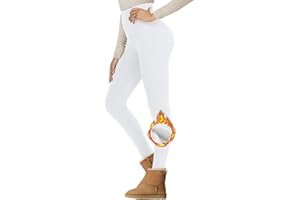 NexiEpoch Fleece Lined Leggings Women - High Waisted Winter Yoga Pants Tummy Control Soft Thermal Warm for Hiking Workout