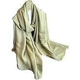 Samiwey Long Silk Feeling Satin Scarf Smooth Lightweight Sunscreen Satin Shawls Wrap Headscarf for Women
