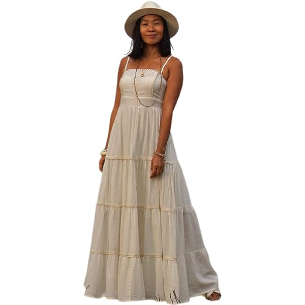 Women Boho Wedding Maxi Dress 