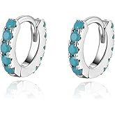 Sterling Silver Huggie Earrings | NOT ONLY POST PART | Small Spike Cute Edgy 14k Gold Plated Huggie Hoop Earrings