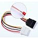 eBoot 5 Pack 4 Pin to 15 Pin SATA Power Cable Adapter for IDE to Serial ATA SATA Hard Drive Power Cable Adapter, 6 Inches