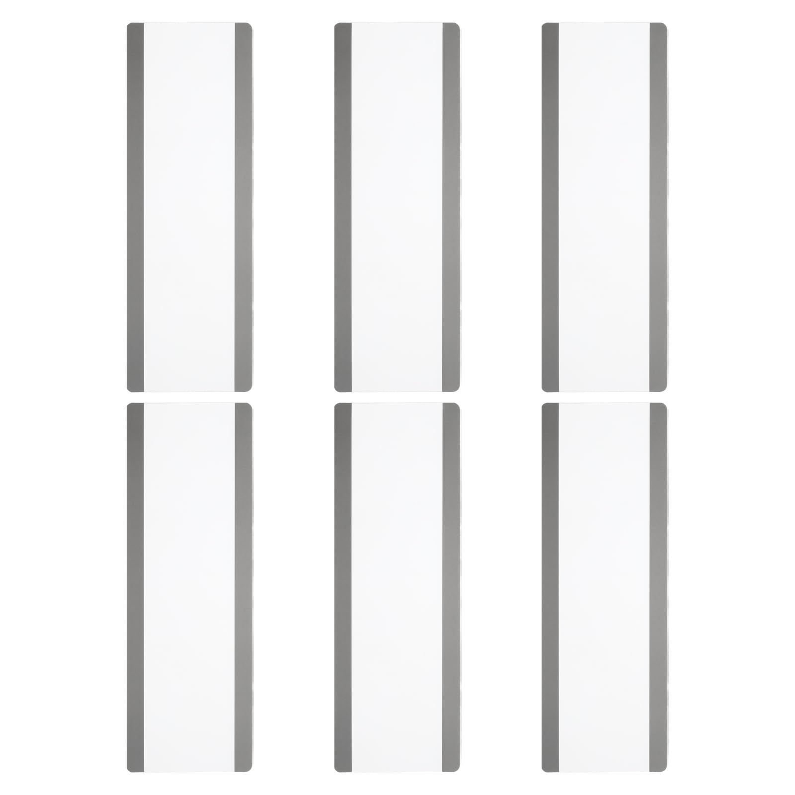 PATIKIL Guided Reading Strips, 6pcs Tracking Highlight Colored Overlay Bookmark Reduce Visual Stress Teacher Teaching Supplies for Classroom, Clear