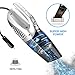 DEENKEE silver High LED Light, 12V 120W Wet/Dry Auto Portable Vacuum Cleaner for Car Interior Cleaning, 16.4FT Power Cord with Carry Bag