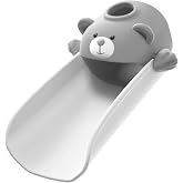 SKYROKU Faucet Extender for Toddlers, Sink Extender for Toddlers, Cute Bear | Sink Extender for Kids Hand Washing, Fits Most Standard Bathroom Kitchen Faucets (Not for Pull-Out or Extra Wide)