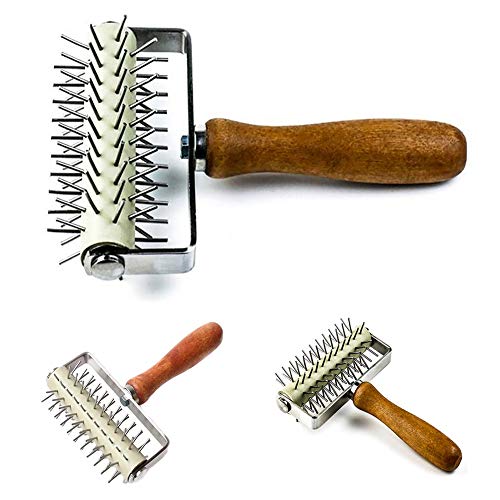 Pizza Hole Puncher,Stainless Steel Cake Pie Pizza Cookies Bread Pastry Dough Docker Needle Roller Wheel Hole Punch Baking Tool - Thumbnail 5
