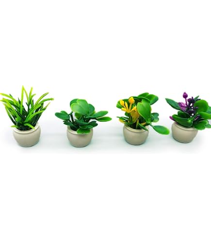 Melody Jane Puppenhaus Pflanze Im Topf – Miniatur-Deko Für Garten Oder Zuhause, Maßstab 1:12, Typ F