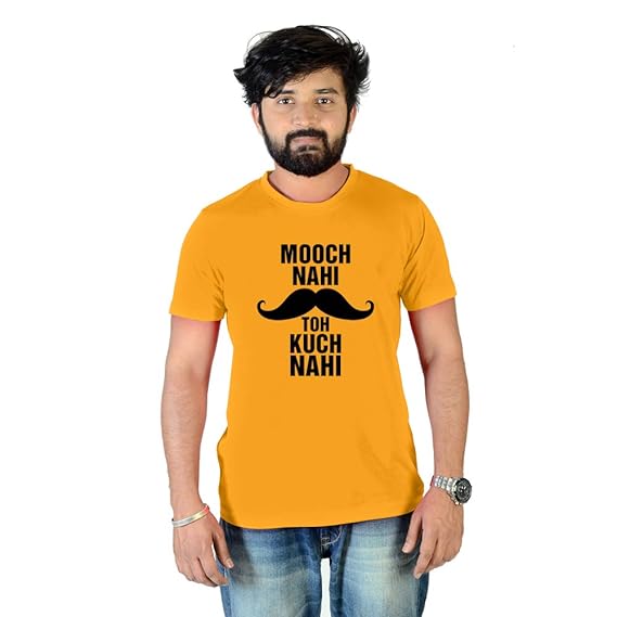 Buy Chiraiyaa Half Sleeves Cotton T Shirt For Mens Mooch Nai To