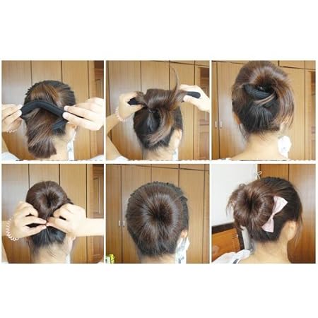 Amazon.com: Herramienta Fabricante de Metal Flexible eDealMax 2pcs esponja Estilismo rizador de Bun Para Lady: Health & Personal Care