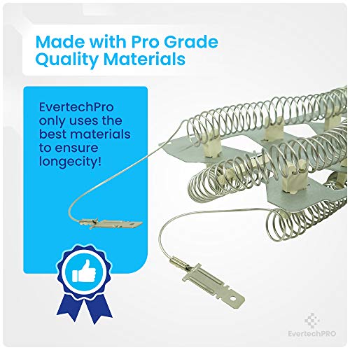 EvertechPRO Electric Dryer All In One Heater Assembly Replacement Kit