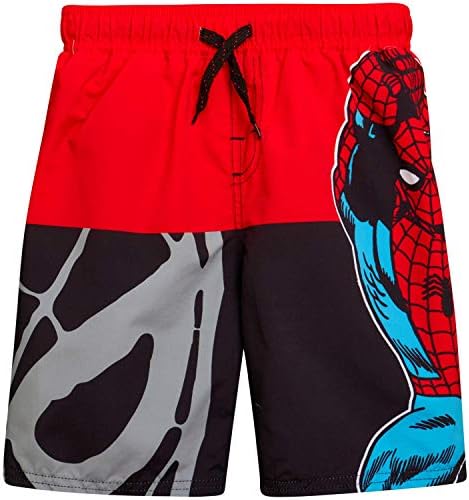 boys spiderman swim trunks