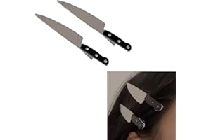Mini Knife Hair Clip Halloween Knife Hair Clips Costume Cosplay Goth Hair Accessories for Women Girls Punk Knife Barrette Hai