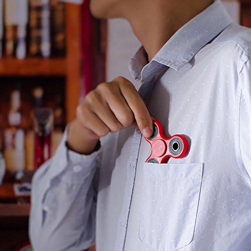 ASELA Fidget Spinner Toy Premium Quality EDC for Kids & Adults - Hybrid ceramic si3n4 set of 1 (Red)
