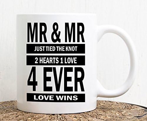Mr and Mr mug, Mr and Mr Coffee cup, Same Sex, Gay wedding gift, gift for gay couple, gay couples gift, gay gift, wedding gift, gift mug