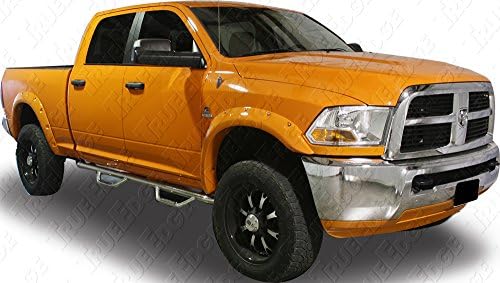 True Edge FLZ209205 Rivetz Style Fender Flares for 2010 - 2016 Dodge Ram 2500/3500 - XR/AXR - Brilliant Black Pearl