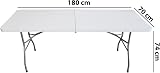 Absolute Deal 6ft Heavy Duty Folding Table White for Indoor Outdoor Catering view 3