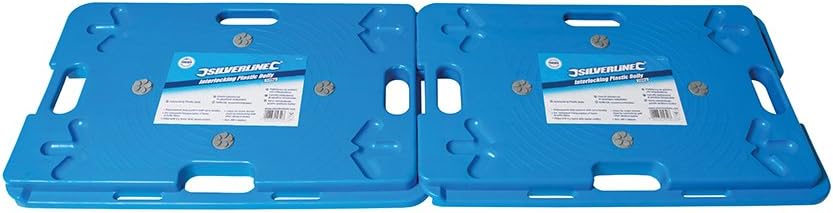 Silverline 407053 Interlocking Plastic Dolly 100 kg, Blue - Image 5