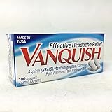 Vanquish Pain Reliever, 100 Caplets Each (4 Pack)
