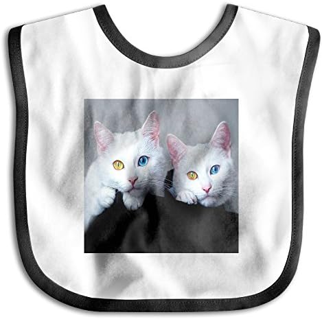 Lotsll Cute Cat Baby Bib Cute Soft Waterproof Bandana For Teething And Drooling Boys Girls