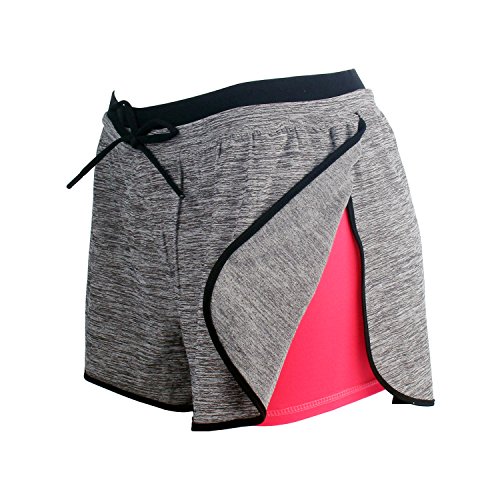 RIBOOM Women Workout Fitness Running Compression Shorts, Stretch Performance Sport Shorts