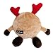 ZippyPaws Holiday Brainey Reindeer Squeaky Plush Dog Toy