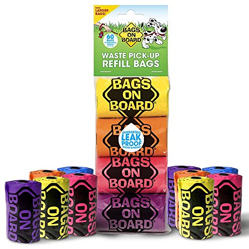 Bags on Board Durable Dog Poop Pickup Bags, 9 x 14 inches, Multiple Colors Available - Thumbnail 6