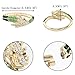 EVER FAITH Women's Austrian Crystal Cool Animal Fly Dragon Bangle Bracelet Green Gold-Tone