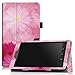 Famavala Folio Standable Case Cover For 7-Inch Fire 7 Tablet [7th Generation , 2017 Release] / [5th Generation , 2015 Release] (LoveFlower)