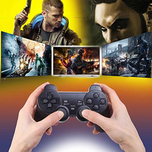 Wireless Controller for PS2 Playstation 2 Dual Shock 2 (Black and Black) - Thumbnail 3