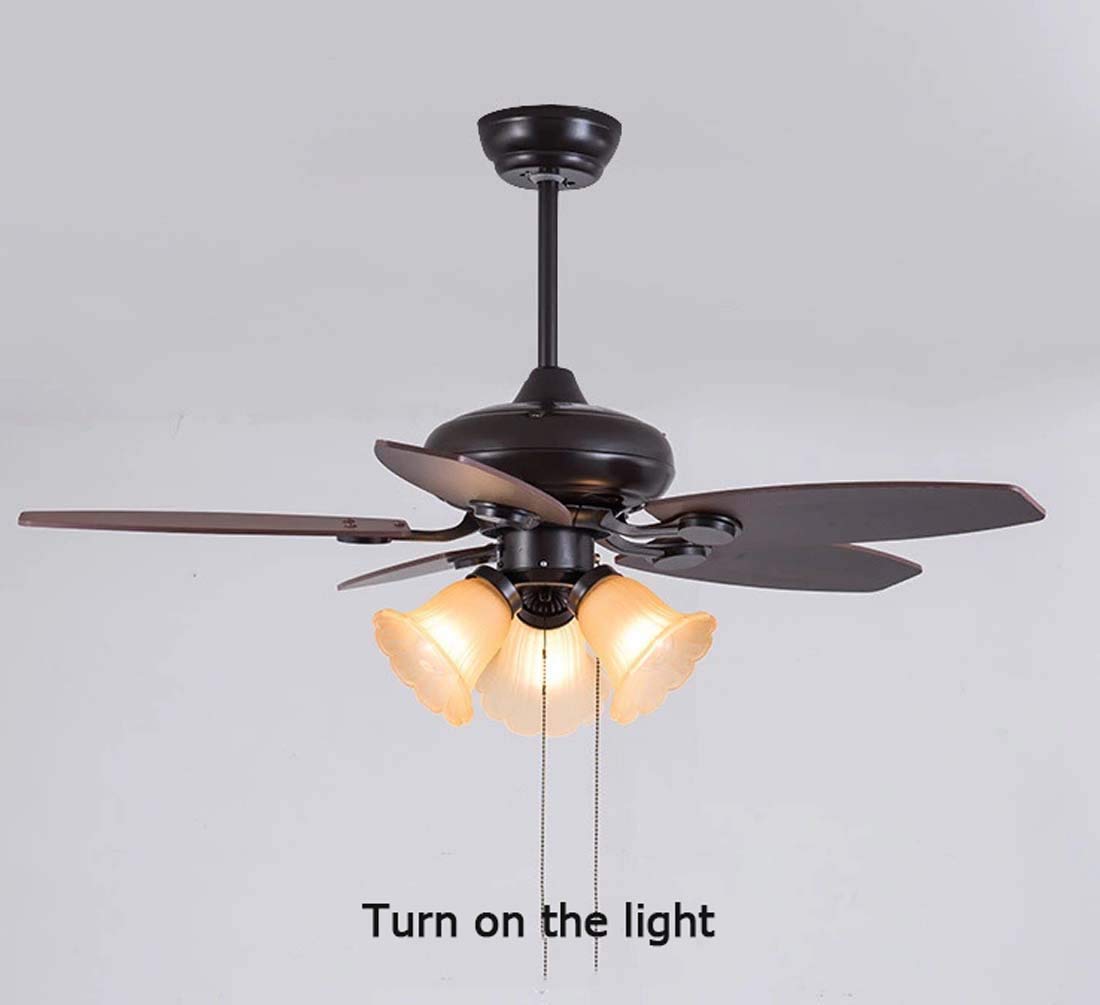 Amazon Com Iv Ydzxx 42 Inch Retro Household Ceiling Fan Light