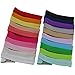 QingHan Baby Girl Ribbon Lined Single Prong Clips For Hair DIY 20 Colors X2