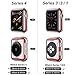 Toosunny for Apple Watch 3 Case Soft Plated TPU Screen Protector All-Around Protective Case High Defination Clear Ultra-Thin Cover for Apple iwatch 42mm Series 3 Series 2 Series 1 (Rose Gold, 42mm)