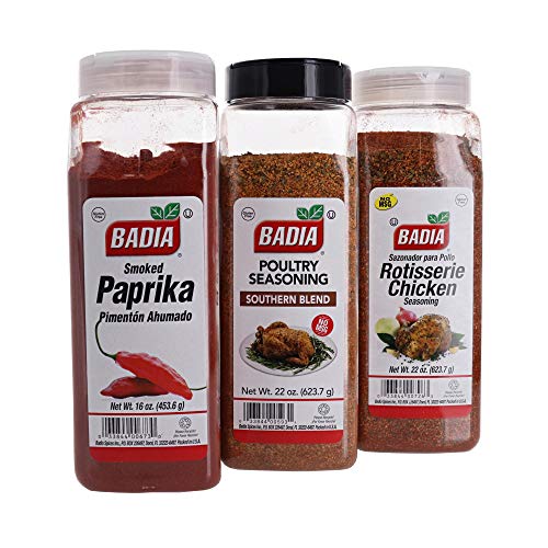 Badia Poultry Seasoning, Rotisserie Chicken Seasoning, and Smoked