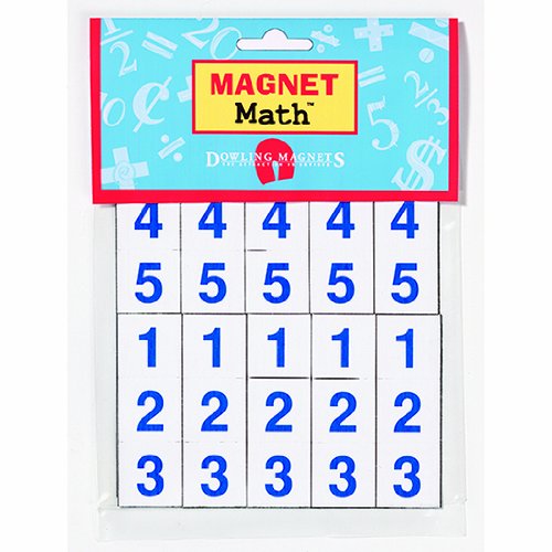 Dowling Magnets Magnetic Numerals (.88 inch in diameter), Set of 100