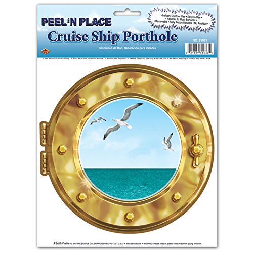 BeistleCruise Ship Porthole Peel 'N Place 15 inch Pack of 3
