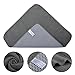 KinHwa Kitchen Washcloths for Dishes Absorbent Microfiber Dish Cloths Quick Dry Dish Rags with Poly Scour Scrub Side Ideal for Kitchen Cleaning (Grag-B, 12inchx12inch 6 Pack)