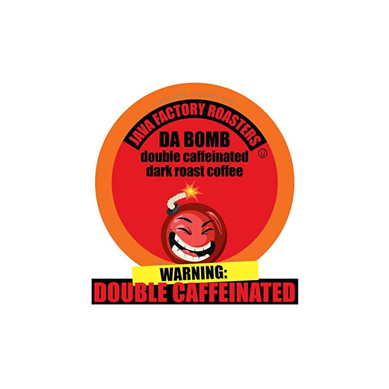 Java Factory Coffee Pods High Caffeine Coffee for Keurig K Cup Brewers