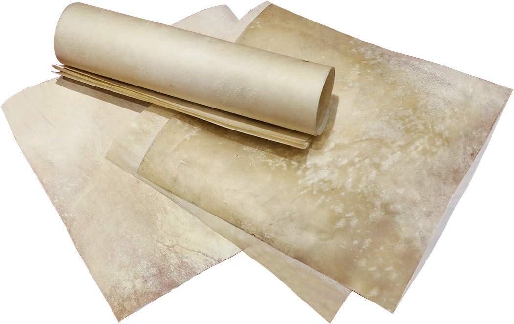 Ectoria Natural Skin Parchment Paper, Vellum Sheep/Goat Skin (Paper Size - 8 X 12 inches) White
