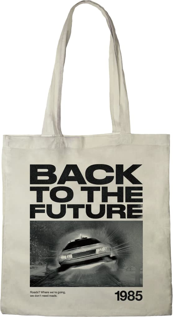 RETOUR VERS LE FUTUR Unisex Bwbafudb005 Tote Bag, ivory, 38 x 42 cm, Utility