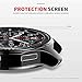 JZK Gear S3 Galaxy Watch 46mm Screen Protector Accessories, Shock-proof Protective shell TPU Cover Case for Gear S3 Frontier/Classical Galaxy Watch 46mm Smartwatch,Black