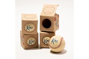KORE BASEBALL PRODUCTS Kore Soft Baseball – Hand-Stitched Real Feel Foam Baseballs | Safe Indoor & Outdoor Practice Ball for Backyard Play | Baseball Gift or Desk Toy | Stocking Stuffer | Party Favors | (4)