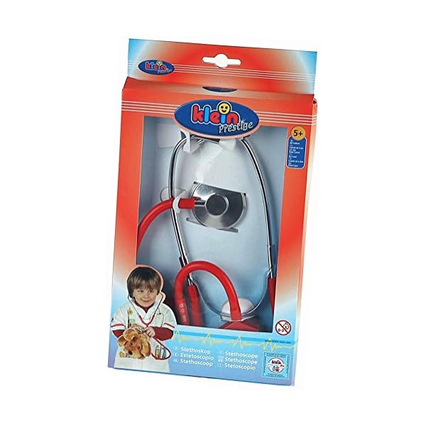 Theo Klein 4608 Metall Stethoskop I Hochwertiges Abhörgerät für Kinder I Verstärkt Herz- und Atemgeräusche I Maße: 63 cm x 16 cm x 2 cm I Spielzeug für Kinder ab 5 Jahren – Bild 4