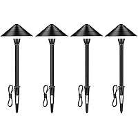 Outdoor Landscape Lighting Low Voltage Garden Landscape Lights Pathway Lights Yard Lights Driveway Lights, Aluminum Construct