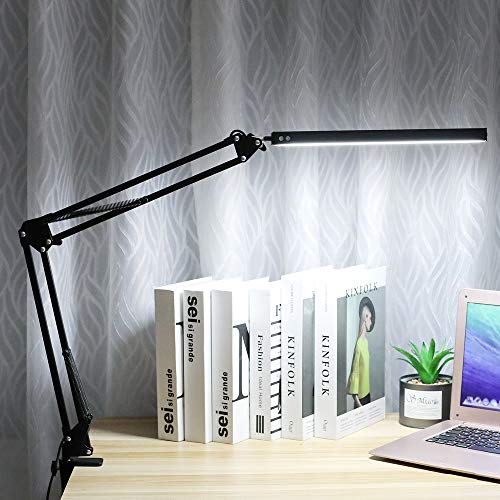 Gerintech Architect LED Desk Lamp with Clamp, Adjustable Bright Swing Arm Drafting Table Light