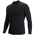 REALON Wetsuits Top Jacket Women Men 2mm Neoprene Long Sleeve Shirt 3mm Front Zipper Vest Wet Suit Keep Warm for Adult Youth Kids Diving Surf Swim Water Sports
