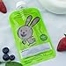 BPA Free Reusable Refillable Baby Food Pouch with Clear Back (6 Oz) - 8 Pack - Easy to Fill, Leak Proof and Dishwasher Safe