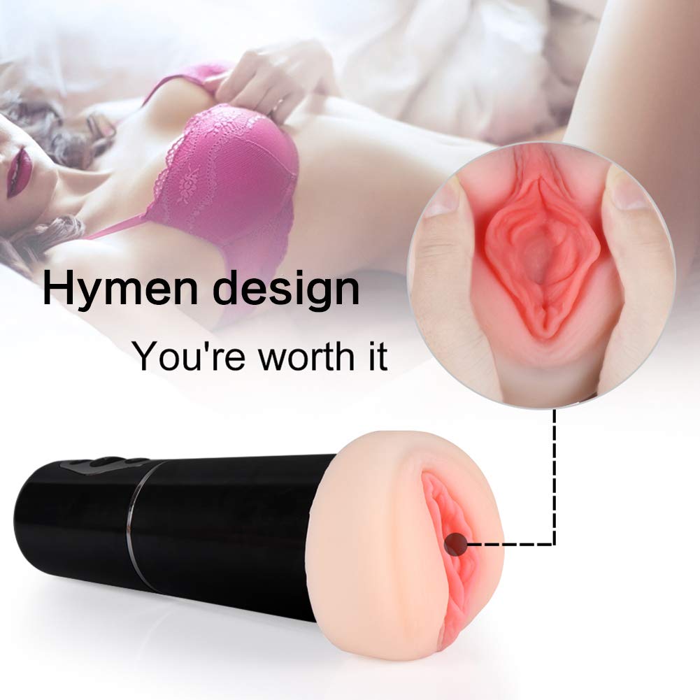 Masajeador para hombre, 5 tipos de succión, 10 tipos de vibración, canal de masaje, largo gato de bolsillo